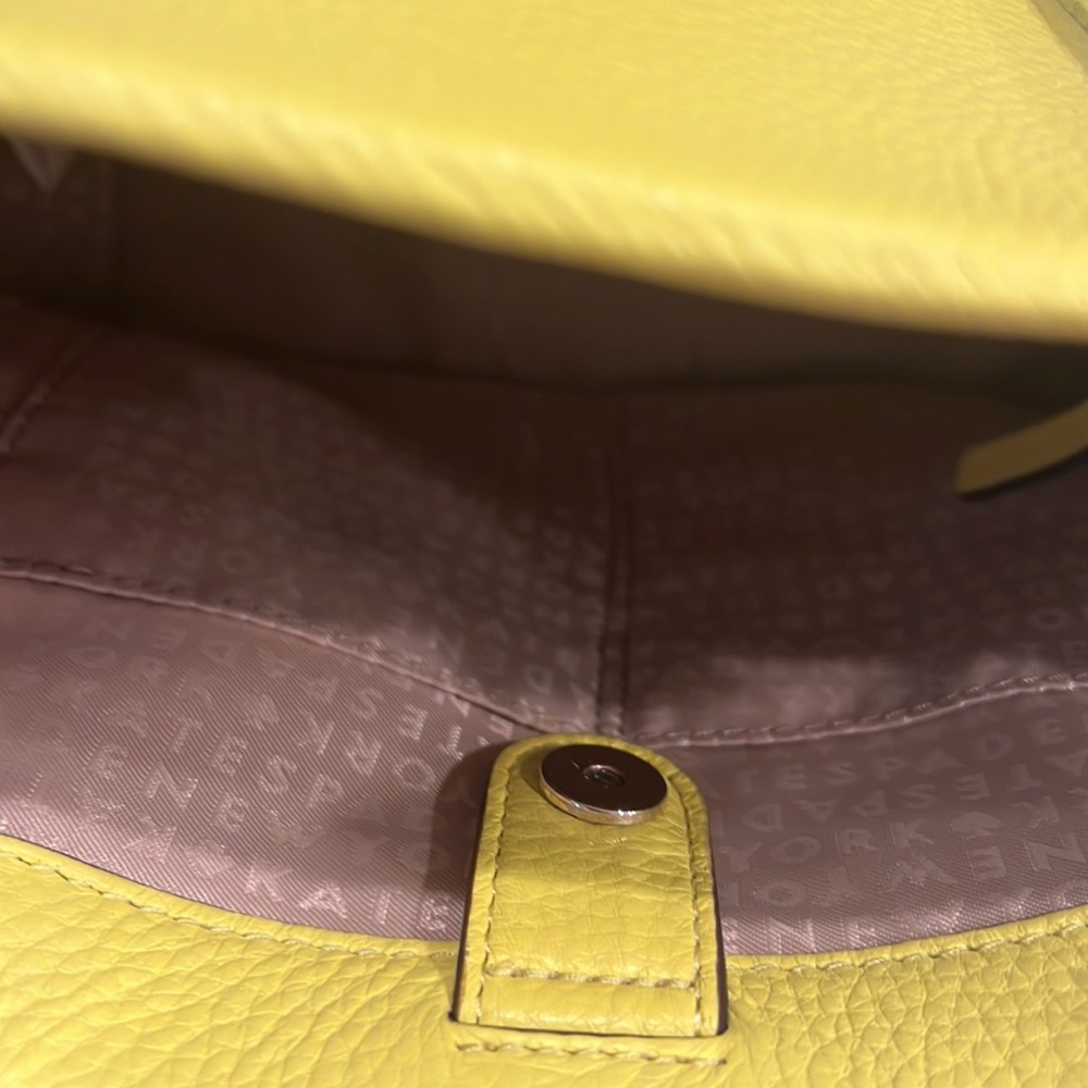 Yellow and tan Kate Spade satchel/crossbody - Picture 6 of 6